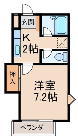 グリーンフルＫの物件間取画像